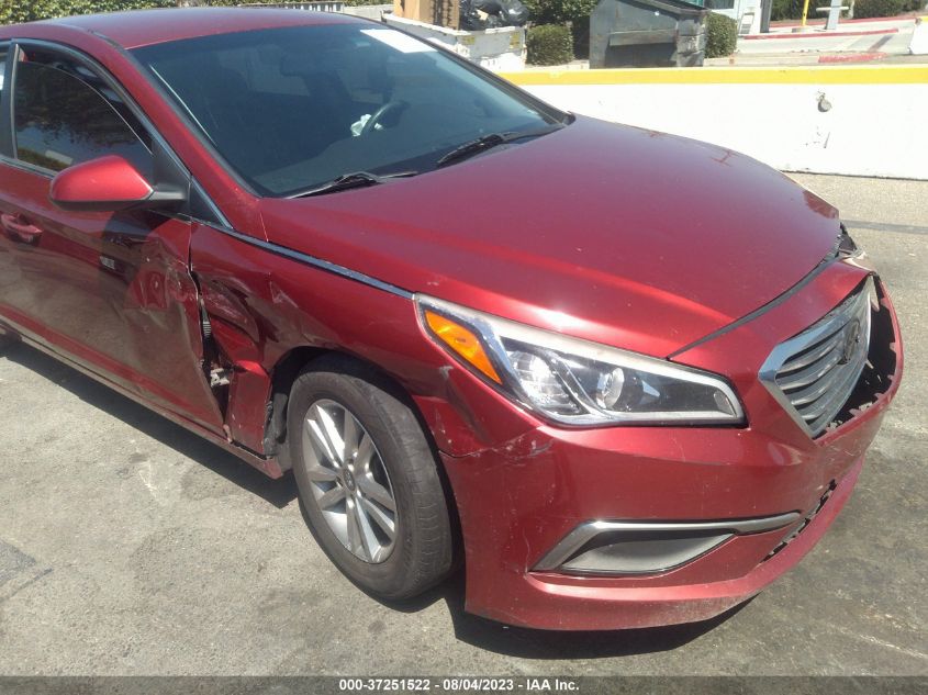 2016 HYUNDAI SONATA 2.4L SE - 5NPE24AF7GH382373