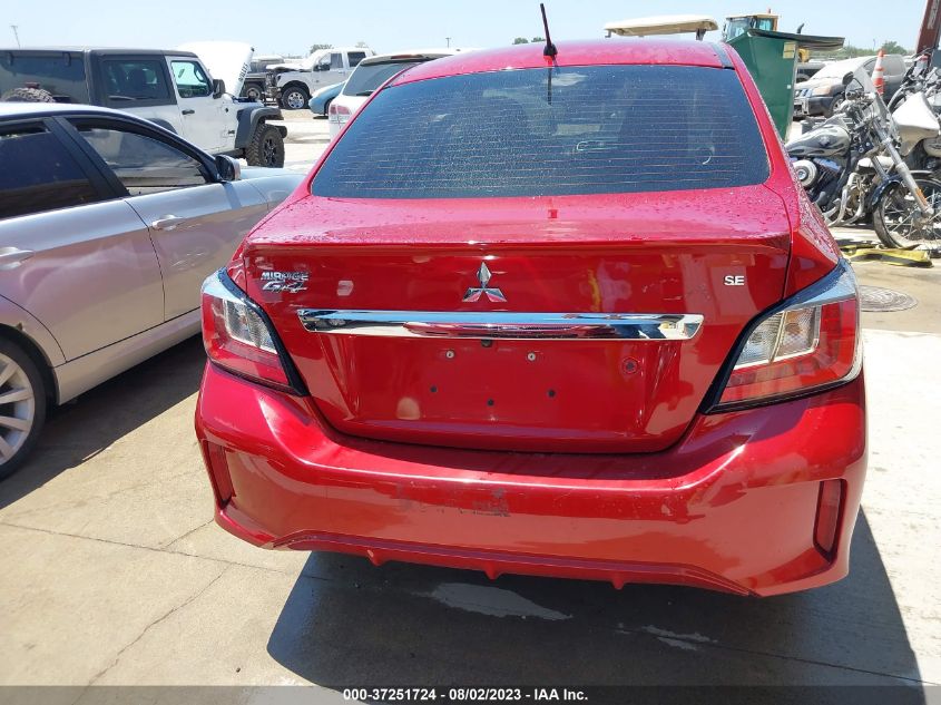2021 MITSUBISHI MIRAGE G4 SE - ML32FVFJ6MHF01217