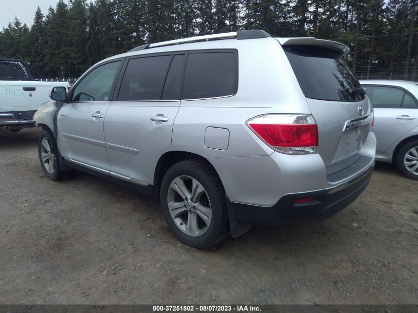 2013 TOYOTA HIGHLANDER LIMITED - 5TDDK3EH1DS252807