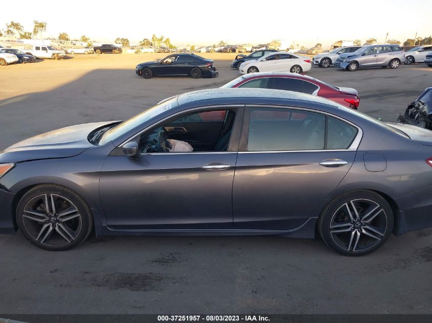 2016 HONDA ACCORD SEDAN SPORT - 1HGCR2F57GA072014