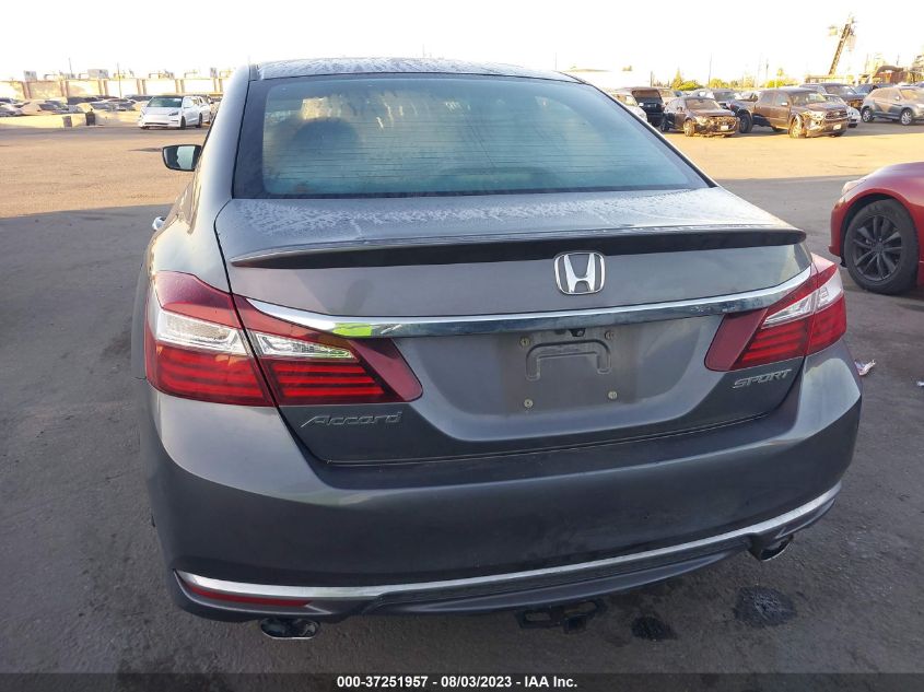 2016 HONDA ACCORD SEDAN SPORT - 1HGCR2F57GA072014