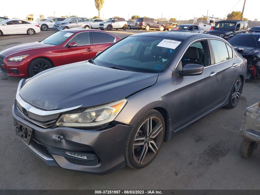 2016 HONDA ACCORD SEDAN SPORT - 1HGCR2F57GA072014