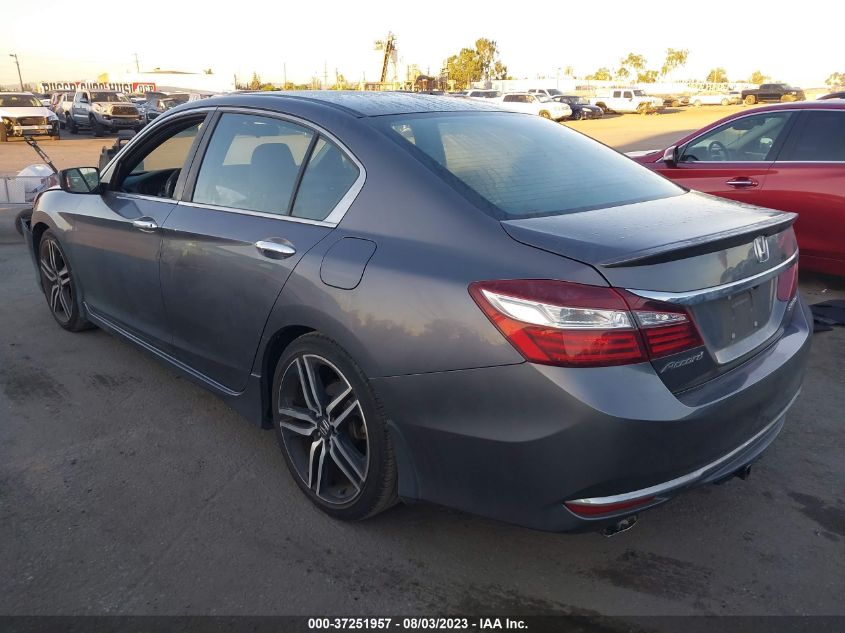 2016 HONDA ACCORD SEDAN SPORT - 1HGCR2F57GA072014