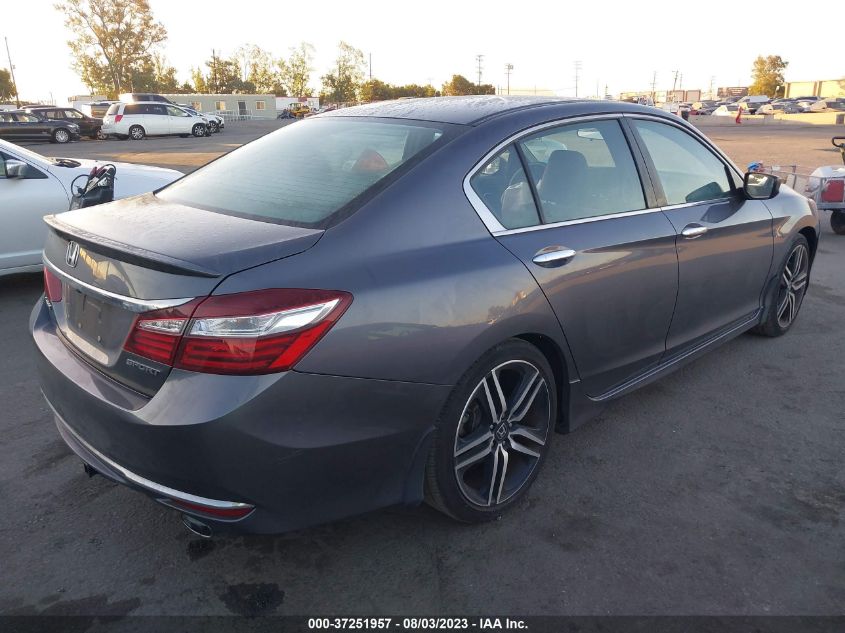 2016 HONDA ACCORD SEDAN SPORT - 1HGCR2F57GA072014