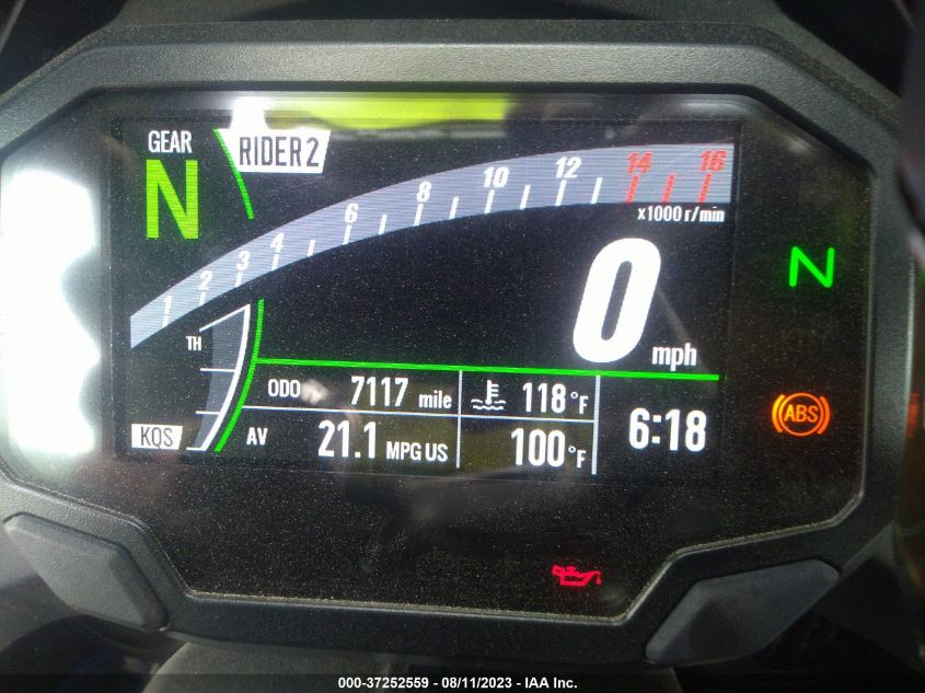 2021 KAWASAKI ZX1002 L JKBZXVL16MA002443