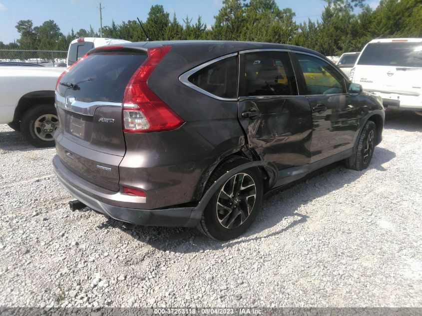 2016 HONDA CR-V SE - 2HKRM4H43GH654420