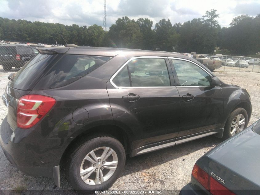 2016 CHEVROLET EQUINOX LS - 2GNFLEEK4G6205824