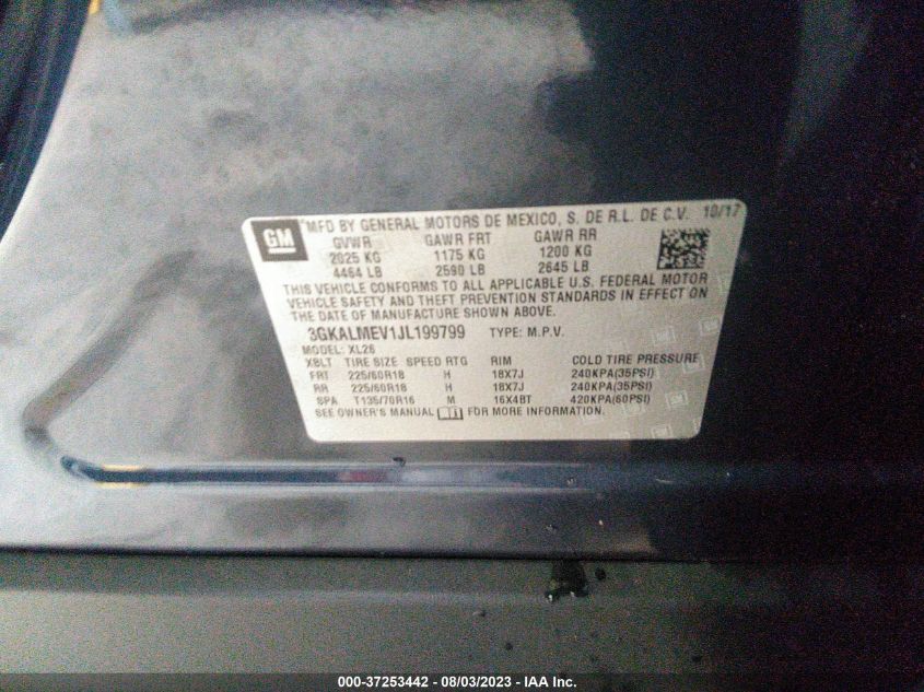 2018 GMC TERRAIN SLE - 3GKALMEV1JL199799