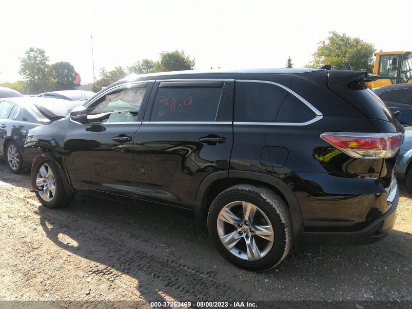 2014 TOYOTA HIGHLANDER LIMITED - 5TDDKRFH5ES028572