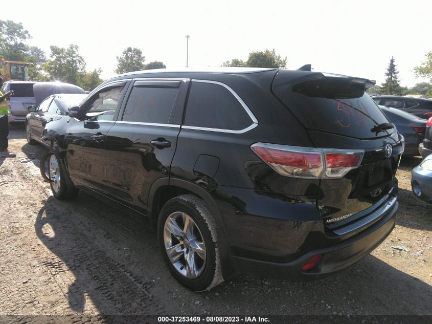 2014 TOYOTA HIGHLANDER LIMITED - 5TDDKRFH5ES028572
