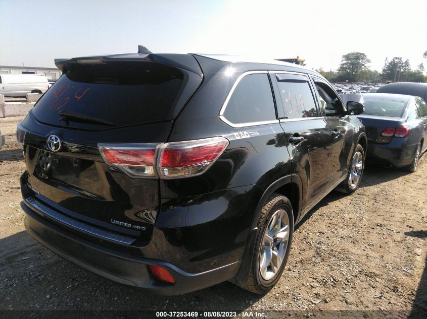 2014 TOYOTA HIGHLANDER LIMITED - 5TDDKRFH5ES028572
