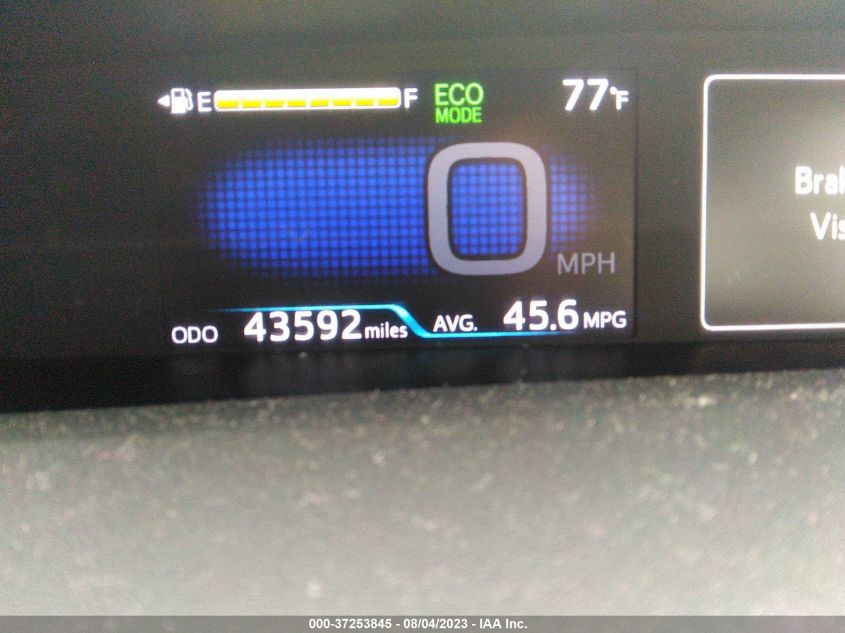 2017 TOYOTA PRIUS - JTDKBRFU8H3049393