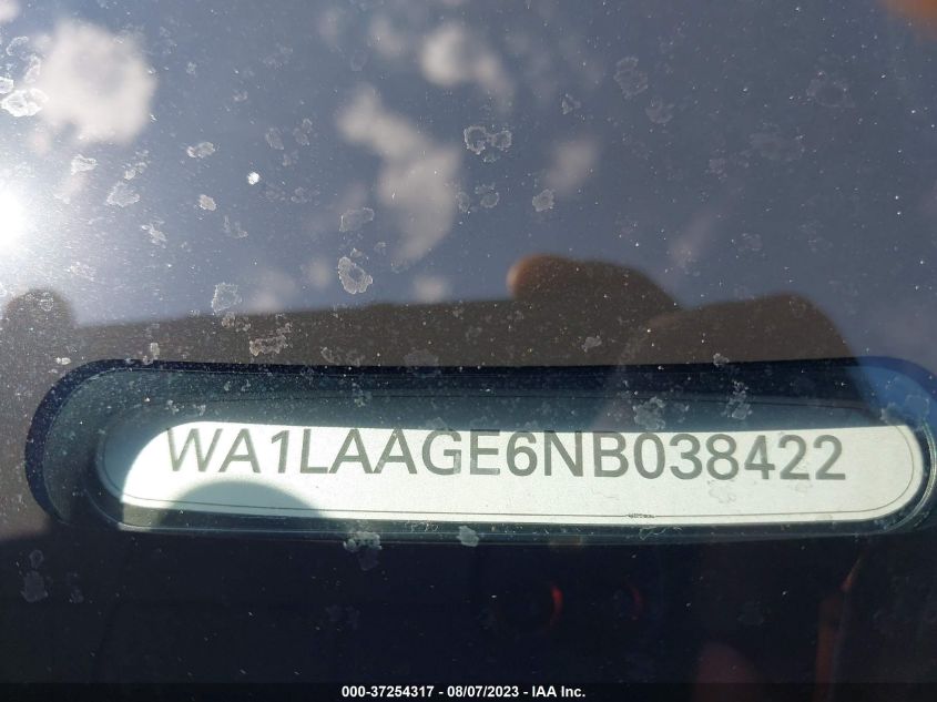 2022 AUDI E-TRON PREMIUM PLUS - WA1LAAGE6NB038422