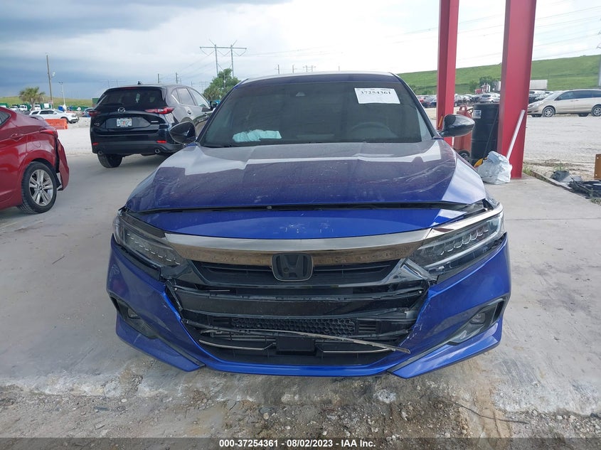 VIN 1HGCV1F35MA124580 2021 HONDA ACCORD SEDAN SPORT