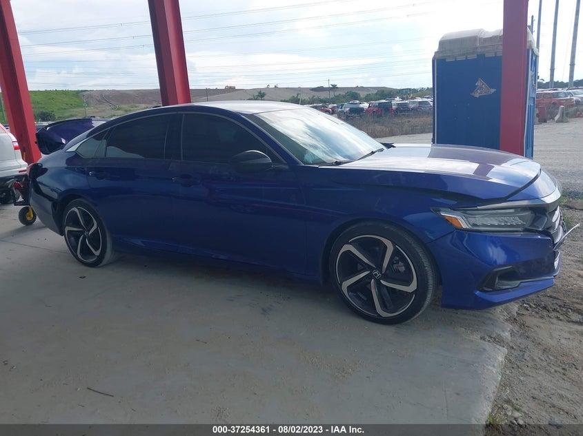 VIN 1HGCV1F35MA124580 2021 HONDA ACCORD SEDAN SPORT