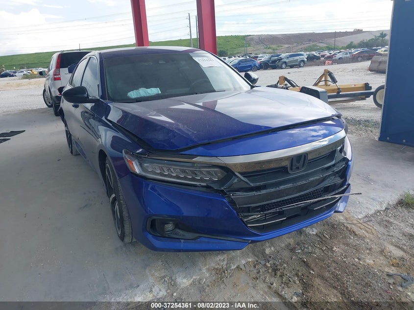 VIN 1HGCV1F35MA124580 2021 HONDA ACCORD SEDAN SPORT