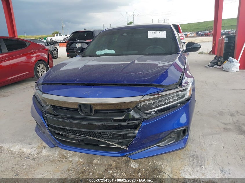 VIN 1HGCV1F35MA124580 2021 HONDA ACCORD SEDAN SPORT
