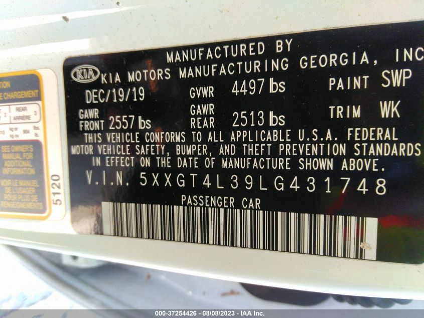 2020 KIA OPTIMA LX - 5XXGT4L39LG431748