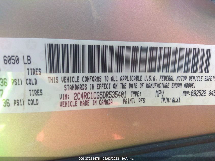 2013 CHRYSLER TOWN & COUNTRY TOURING L - 2C4RC1CG5DR535401