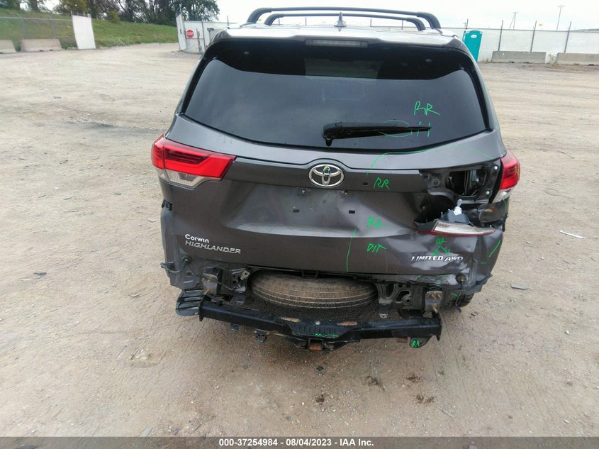 VIN 5TDDZRFHXHS451597 2017 TOYOTA HIGHLANDER LIMITED
