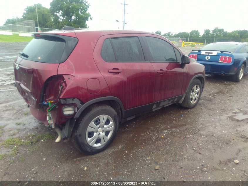 2016 CHEVROLET TRAX LS - 3GNCJKSB0GL258480