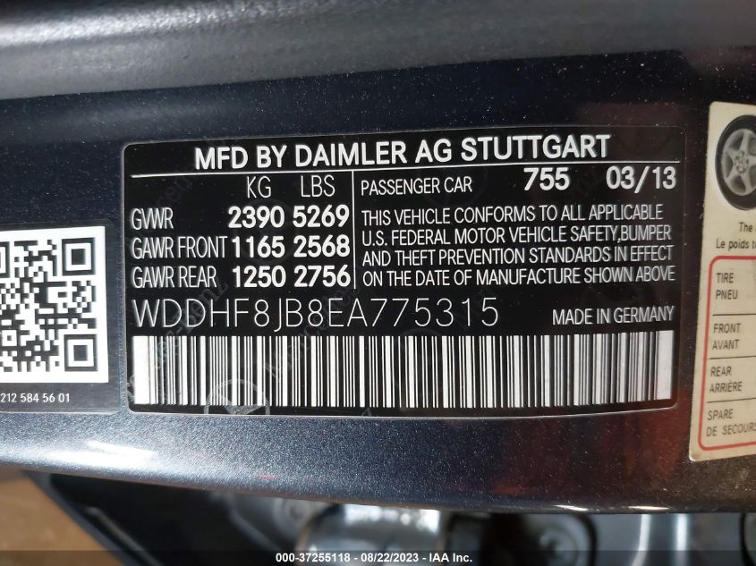 2014 MERCEDES-BENZ E-CLASS E 350 - WDDHF8JB8EA775315