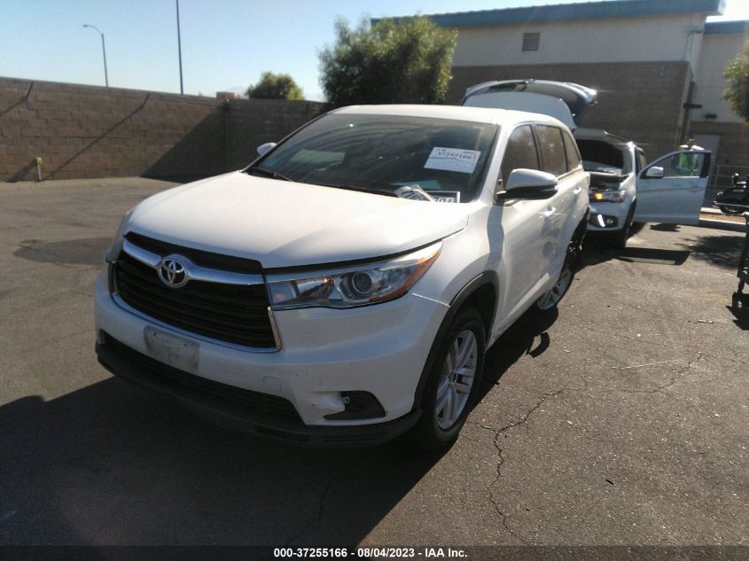 2016 TOYOTA HIGHLANDER LE - 5TDZARFH2GS021493