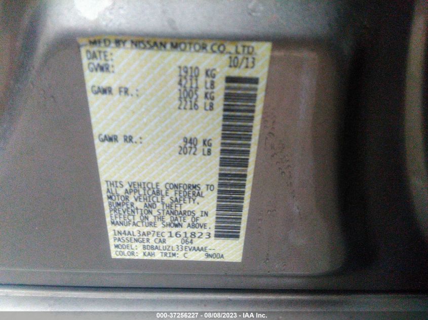 2014 NISSAN ALTIMA 2.5 SV - 1N4AL3AP7EC161823