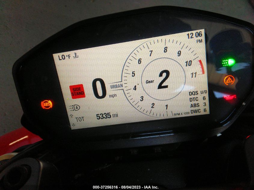 2019 DUCATI HYPERMOTARD 950/950 SP ZDMBAJDT3KB001932
