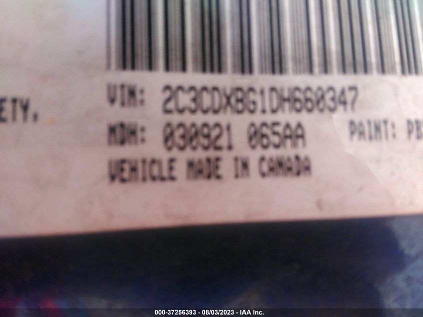 2013 DODGE CHARGER SE - 2C3CDXBG1DH660347