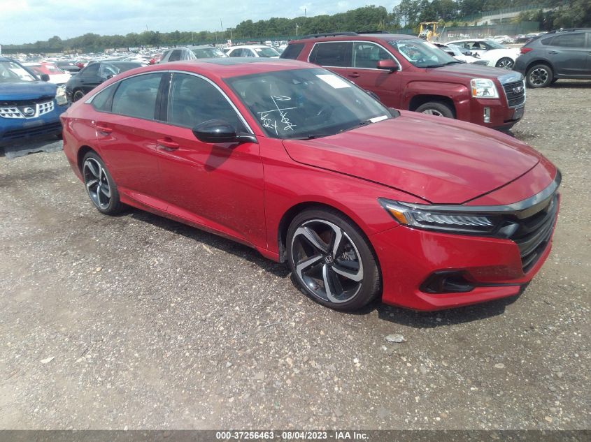 2021 HONDA ACCORD SEDAN SPORT - 1HGCV2F38MA009865