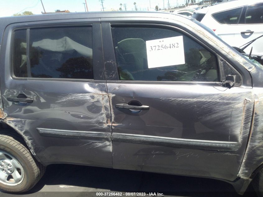 2014 HONDA PILOT LX - 5FNYF3H24EB002996