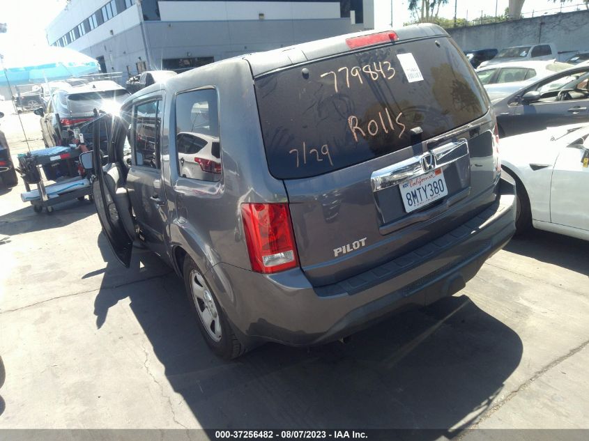2014 HONDA PILOT LX - 5FNYF3H24EB002996