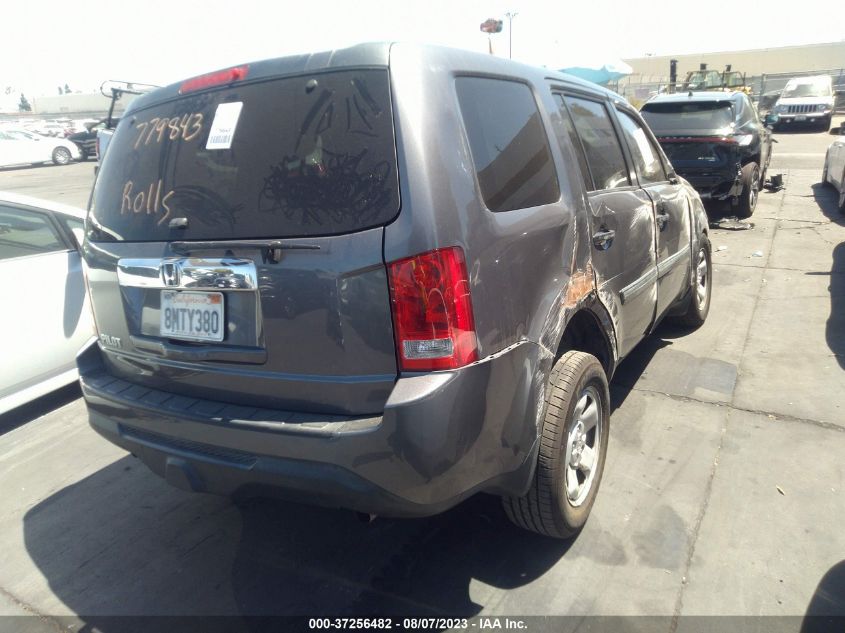 2014 HONDA PILOT LX - 5FNYF3H24EB002996