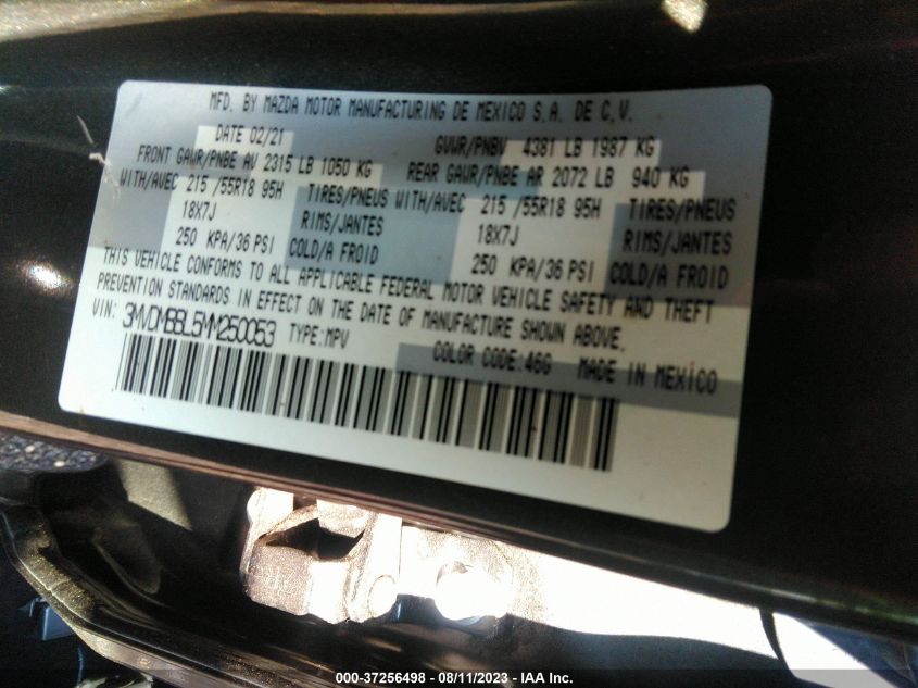 2021 MAZDA CX-30 SELECT - 3MVDMBBL5MM250053
