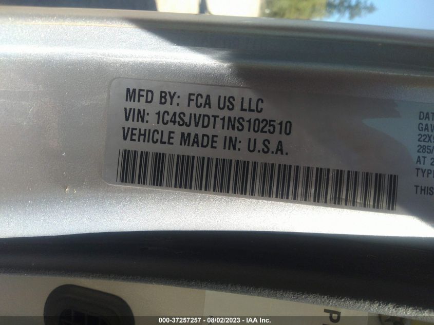 2022 JEEP WAGONEER SERIES III 1C4SJVDT1NS102510