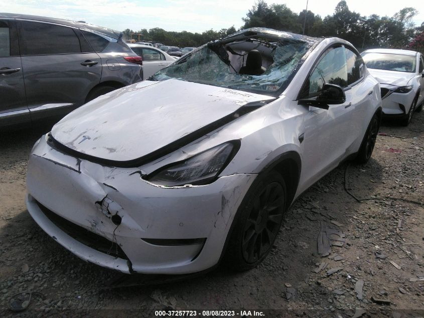 2021 TESLA MODEL Y LONG RANGE - 5YJYGDEE5MF077058