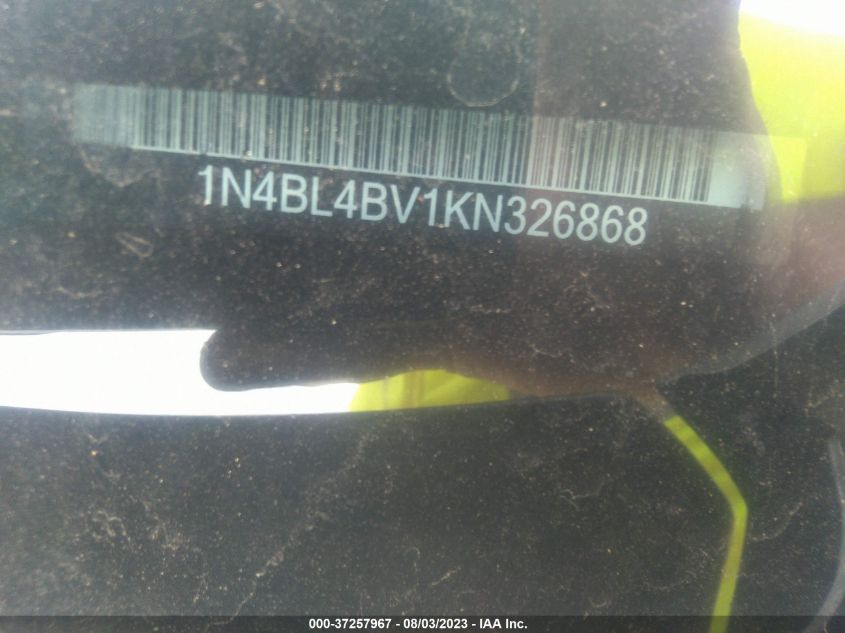 2019 NISSAN ALTIMA 2.5 S - 1N4BL4BV1KN326868