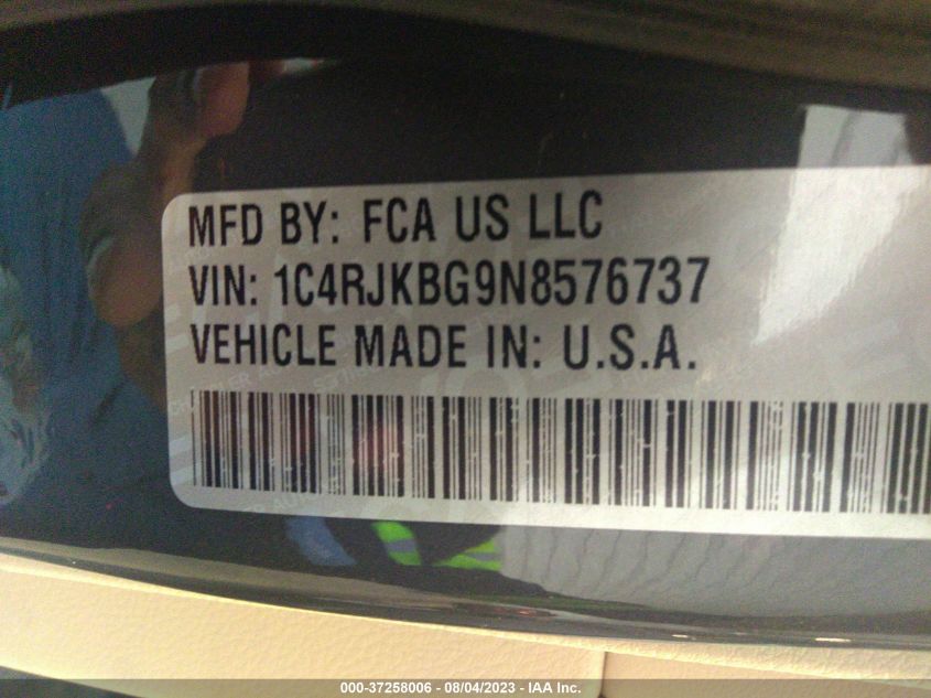 2022 JEEP GRAND CHEROKEE L LIMITED - 1C4RJKBG9N8576737