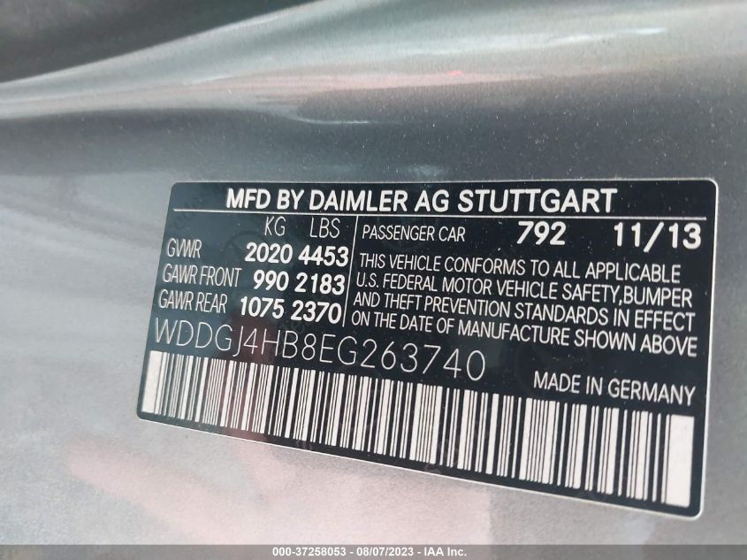 2014 MERCEDES-BENZ C-CLASS C 250 - WDDGJ4HB8EG263740