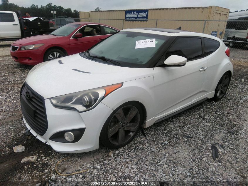 2013 HYUNDAI VELOSTER TURBO - KMHTC6AE0DOU96644