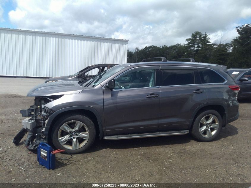 2017 TOYOTA HIGHLANDER LIMITED - 5TDDZRFH3HS400488