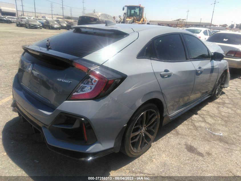 2021 HONDA CIVIC HATCHBACK SPORT - SHHFK7H48MU415335