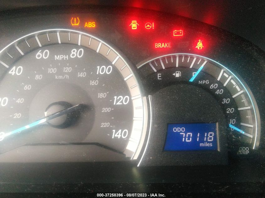 2013 TOYOTA CAMRY L/LE/SE/XLE - 4T1BF1FK8DU672601