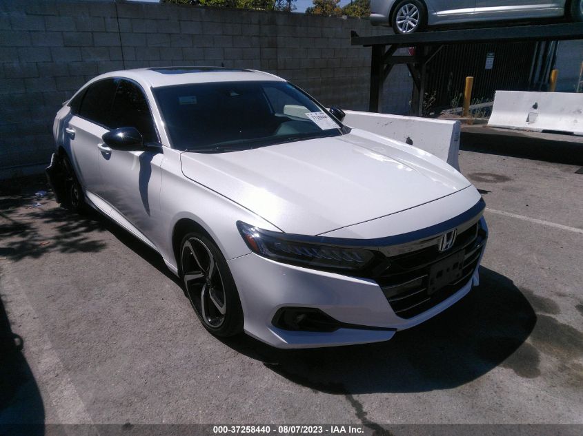 2021 HONDA ACCORD SEDAN SPORT - 1HGCV2F37MA018363