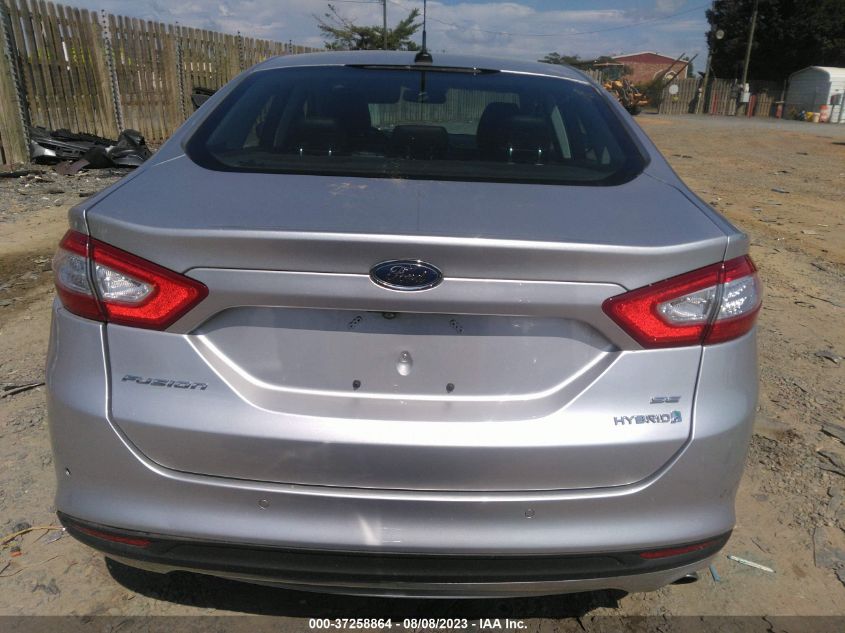 2016 FORD FUSION SE HYBRID - 3FA6P0LU4GR155302