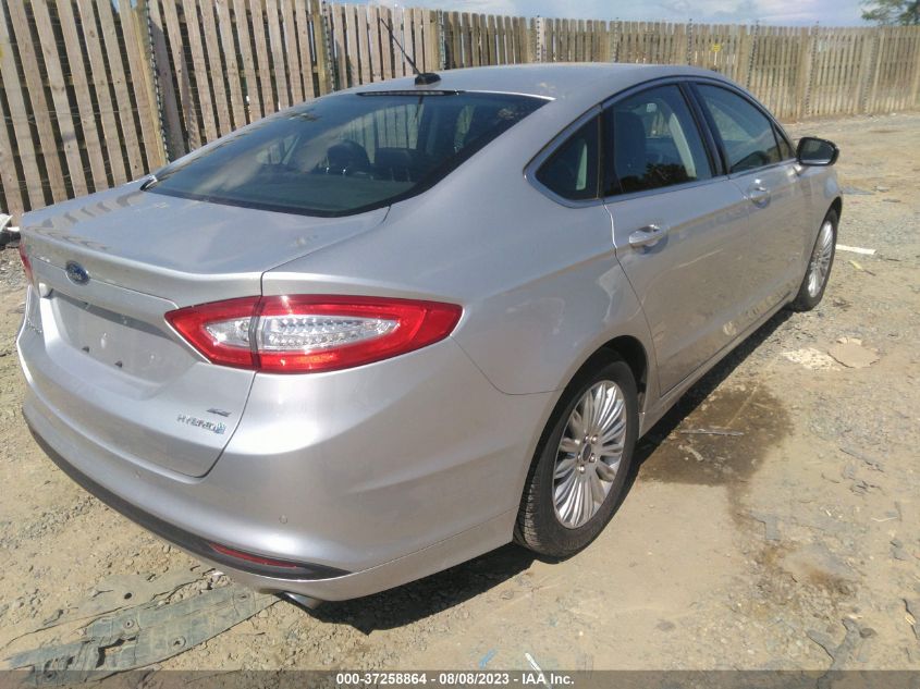 2016 FORD FUSION SE HYBRID - 3FA6P0LU4GR155302