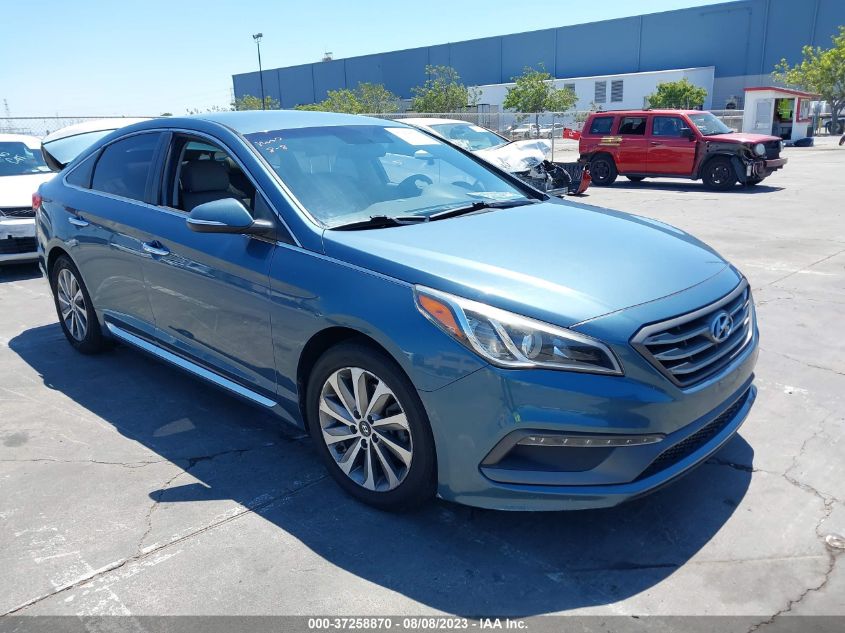 2015 HYUNDAI SONATA 2.4L SPORT - 5NPE34AF4FH163883