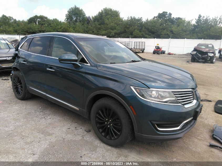 2016 LINCOLN MKX SELECT - 2LMTJ8KP2GBL30153