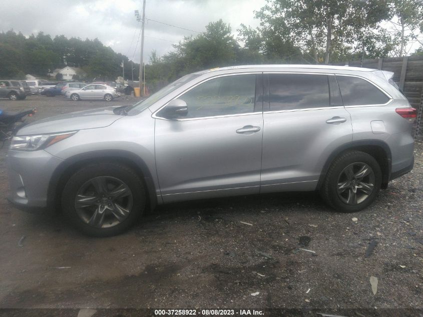 2017 TOYOTA HIGHLANDER LIMITED - 5TDDZRFH4HS439509